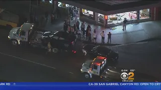 Chain Reaction Wreck Sends Van Into Panorama City Restaurant