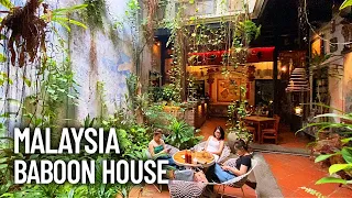 Baboon House in Melaka - Restaurant with Plant-Filled Interior