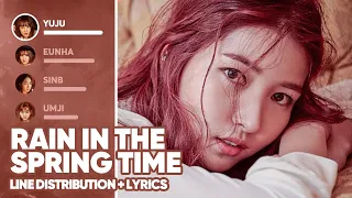 GFRIEND - Rain In the Spring Time 봄비 (Line Distribution + Lyrics Color Coded) PATREON REQUESTED