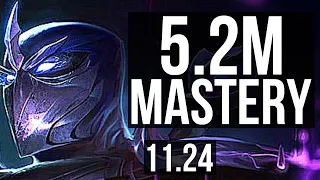 SHEN vs CHO'GATH (TOP) | 5.2M mastery, 6 solo kills, 600+ games, 10/3/11 | NA Master | 11.24