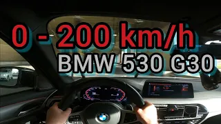 BMW 530 xdrive g30 249hp acceleration