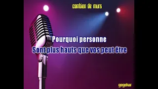 combien de murs...de PATRICK BRUEL ma version en karaoke