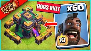 ...CAN MASS HOG RIDERS DESTROY A TOWNHALL 14 BASE? (lets find out)