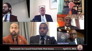 City Council Virtual Public Work Session April 13, 2021 Portsmouth Virginia