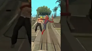 Spider-Man Follows the Damn Train - GTA San Andreas #shorts