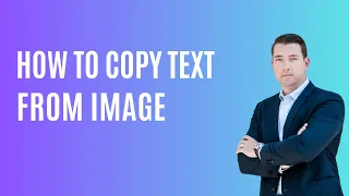 How to copy text from image and screenshot.