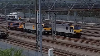 *RARE* 92019 'Wanger' / 92032  IMechE Railway Division arrives into Dollands Moor Yard 20.07.2019
