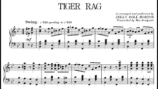 TIGER RAG - Jelly Roll Morton - PDF transcription!