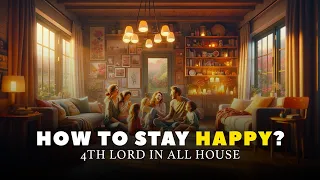 How To Stay Happy? Even in bad times? - 4th lord in 12 houses By Lunar Astro