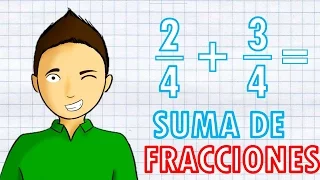 SUMA DE FRACCIONES CON EL MISMO DENOMINADOR Super facil