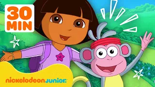 Dora the Explorer | Les plus GRANDES aventures de Dora avec Babouche | 30 minutes | Nickelodeon Jr.
