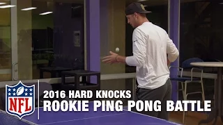 Jared Goff vs. Pharoh Cooper in Ping Pong! | 2016 Hard Knocks: Los Angeles Rams