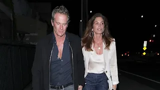 Cindy Crawford Stuns In Satin Cami And Denim For A Night Out With Hubby Rande Gerber