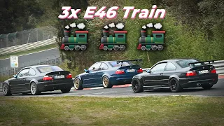 3x BMW E46 M3 Tracktools Playing on the Nürburgring Nordschleife