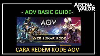 How To Redem Code AOV | AOV Basic Guide