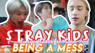 stray kids being a mess during their freetime