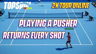 TopSpin 2K25 This player had frustratingly solid defense! (Pusher in Online 2K Tour Ranked match)