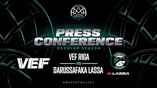 VEF Riga v Darüssafaka Lassa - Press Conference | Basketball Champions League 2023-24