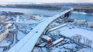 31.01.2021. Подольско-Воскресенский мост. Podilsko-Voskresensky bridge. Kyiv. 4K