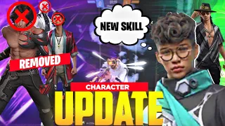 (AFTER OB43 UPDATE ) CHARACTER SKILL CHANGED OR REMOVED || INTRODUCE NEW CHARACTER || ORION❌ SONIA❌