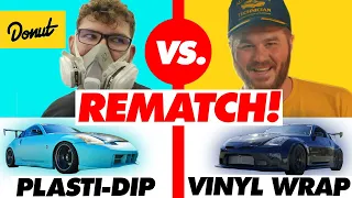 $500 Plasti-Dip vs. $2600 Vinyl Wrap - PART 2! | Donut Media