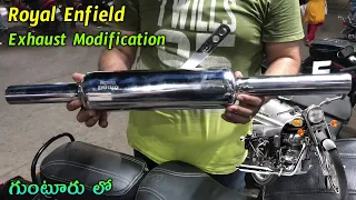 Royal Enfield Silencer Modification in telugu| TechTravelTelugu