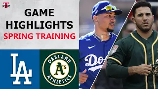 Los Angeles Dodgers vs. Oakland Athletics Highlights | February 28, 2021 (Spring Training)