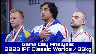 Game Day Analysis: 2023 IPF Classic Worlds / 93kg