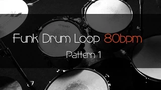 FUNK Drum Loop Practice Tool 80bpm Pattern 1