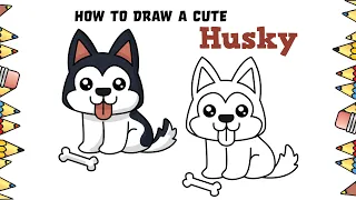 How To Draw A Cute Husky (Easy and Step by Step)