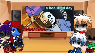 Undertale reacts to A beautiful day [Undertale Animation] [Subtitle: ENG/ESP]