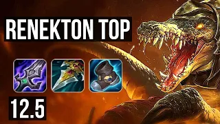 RENEKTON vs JAX (TOP) | 9 solo kills, 1.6M mastery, 900+ games | EUW Master | 12.5