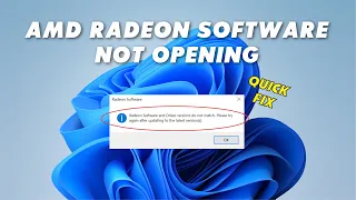 How to fix AMD RADEON Software and Driver Versions do not Match on Windows