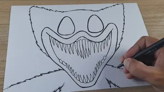 COMO DESENHAR O NIGHTMARE HUGGY WUGGY POPPY PLAYTIME 3