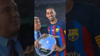 Sergio Busquets farewell END OF AN ERA ☹️ #barca #barcafans #football #messi  #sergiobusquets