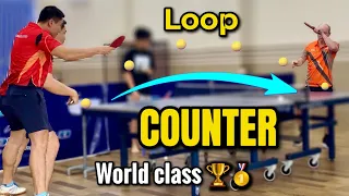 How to make Backhand Counter Loop | share the key of technology | World Class