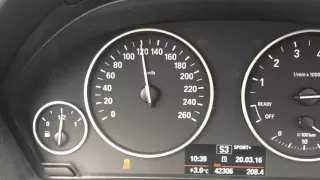 BMW F30 328i Xdrive stage1 0-160 km/h acceleration