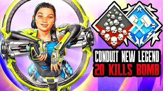 CONDUIT 20 KILLS & 4K DMG INSANE GAME WITH NEW LEGEND (Apex Legends Gameplay)