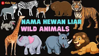 BELAJAR TEBAK NAMA BINATANG HEWAN LIAR BAHASA INDONESIA BAHASA INGGRIS LEARNING WILD ANIMALS NAME