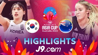 Korea 🇰🇷 vs New Zealand 🇳🇿 | J9 Highlights | FIBA #AsiaCupWomen 2023