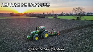 REPRISE DE LABOURS !!! New John Deere 6R155 & Cultivateur Amazone Cenius | Earl de la Garonne