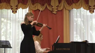 Wieniawski №2, 1st mov., Nina Chepur, 14 y.o., contest recital