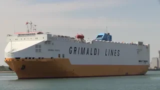 Grimaldi 'Grande Europa' Vehicle Carrier Southampton for Sagunto in Spain 22/05/18