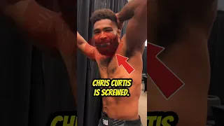 Chris Curtis is SCREWED. 😳 #ufc #shorts