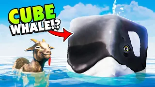 The CUBE WHALE Is My New BEST FRIEND! - Goat Simulator 3