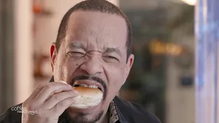 Ice-T Tries Coffee and a Bagel for the First Time