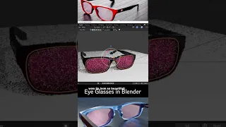 Eyeglasses in blender - Product design timelaps #blender #shorts #viral #3dmodeling #fyp