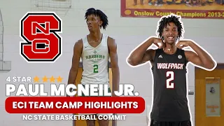 4-Star NC State Commit Paul McNeil Jr East Coast Invitational Camp Highlights! Class of 2024