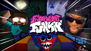 This mod... Is just unbeatable | Friday Night Funkin [ Herobrine mod & Huggy Wuggy fnf mods ]