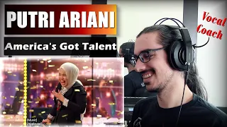 PUTRI ARIANI America's Got Talent GOLDEN BUZZER!! // Reaction & Analysis by Vocal Coach (ITA)